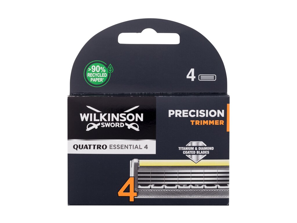 Wilkinson Sword Quattro Essential 4 Precision Trimmer 4vnt skustuvo galvutė