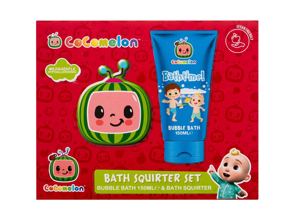 Cocomelon Bath Squirter Duo Set 150ml Bathtime! Bubble Bath 150 ml + Toy vonios putos Rinkinys