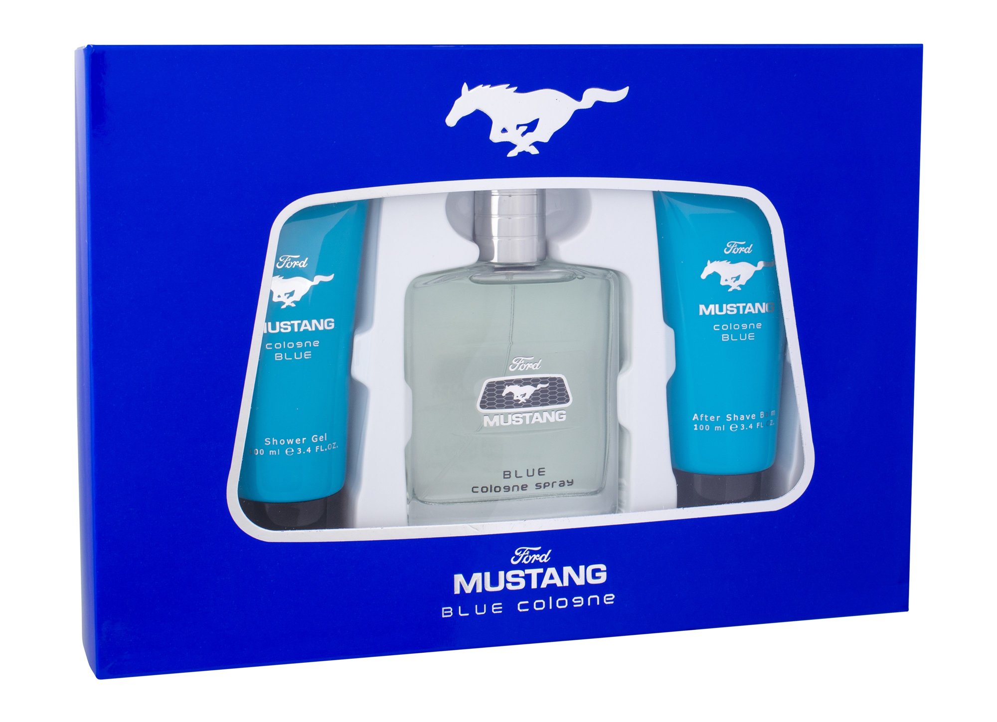 Ford Mustang Mustang Blue Cologne 100ml Edt 100 ml + Shower gel 100 ml + Aftershave balm 100 ml Kvepalai Vyrams EDT Rinkinys