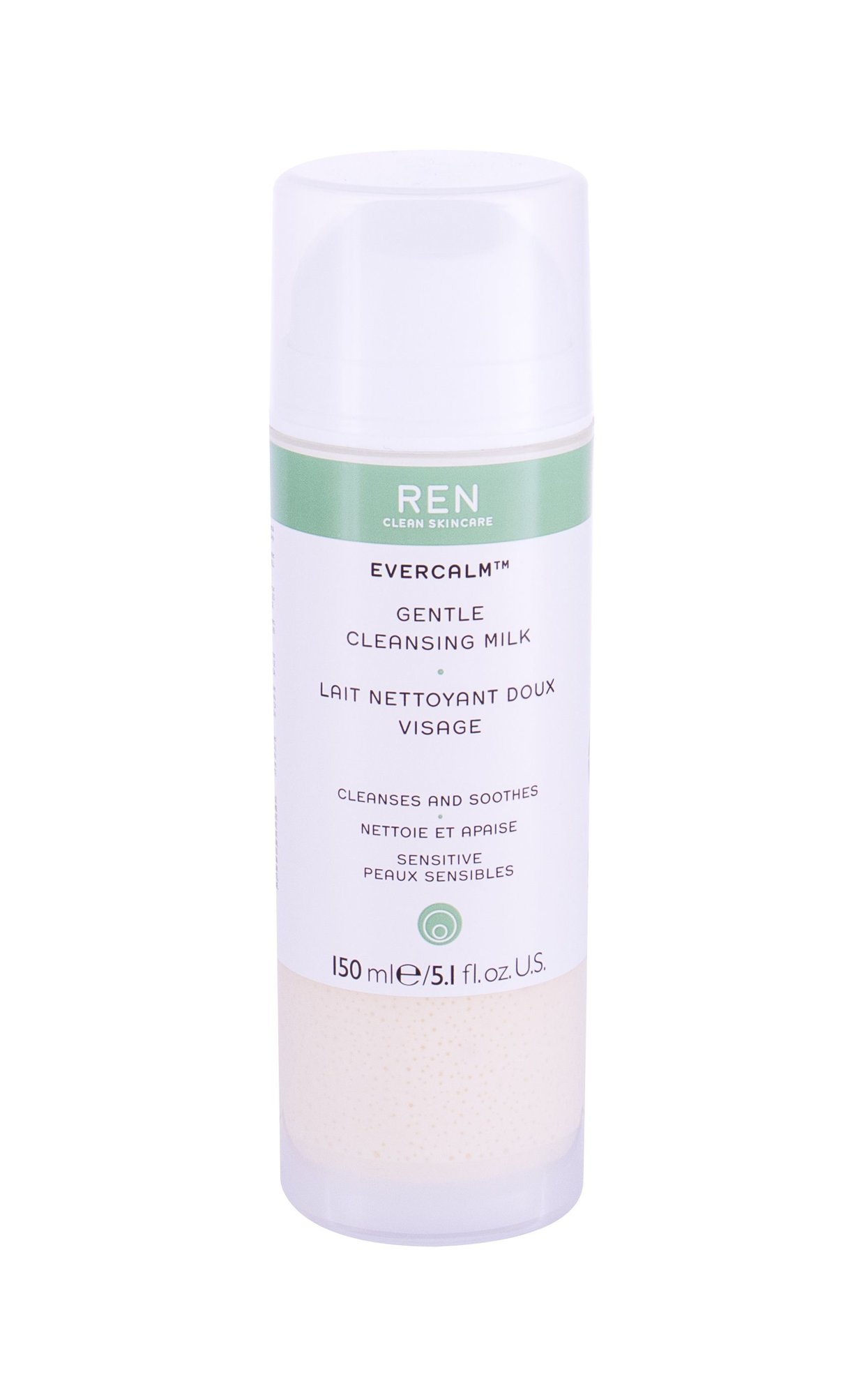 Ren Clean Skincare Evercalm Gentle Cleansing 150ml veido pienelis 