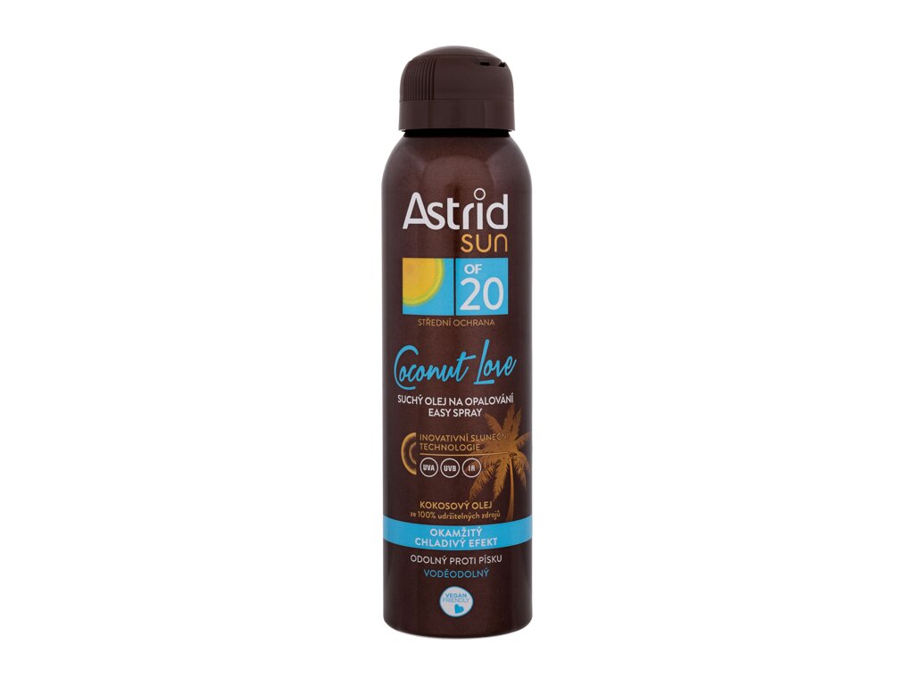 Astrid Sun Coconut Love Dry Easy Oil Spray 150ml įdegio losjonas