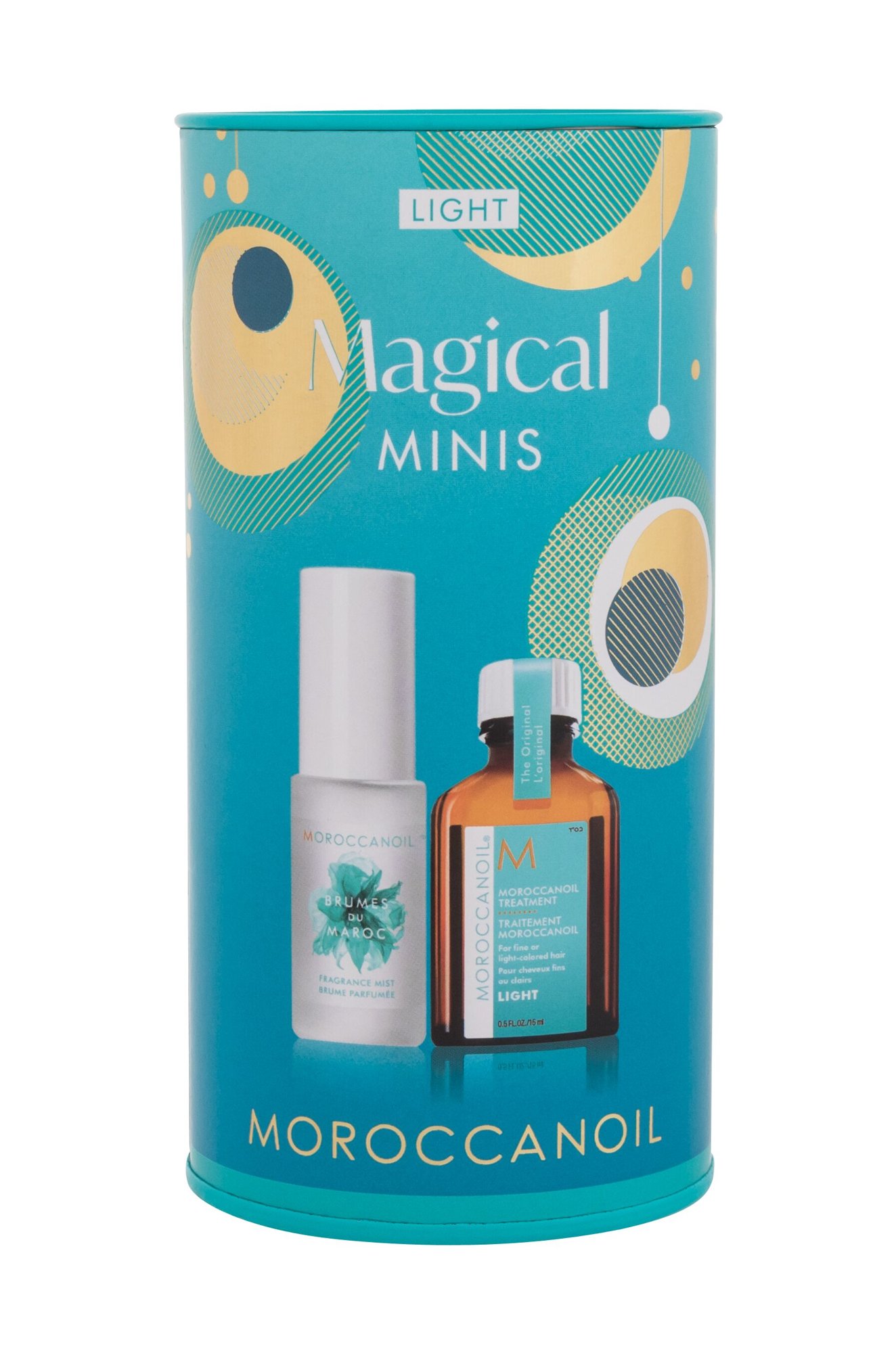 Moroccanoil Magical Minis Light 15ml Hair Oil Treatment Light 15 ml + Body Spray Fragrance Mist 30 ml plaukų aliejus Rinkinys