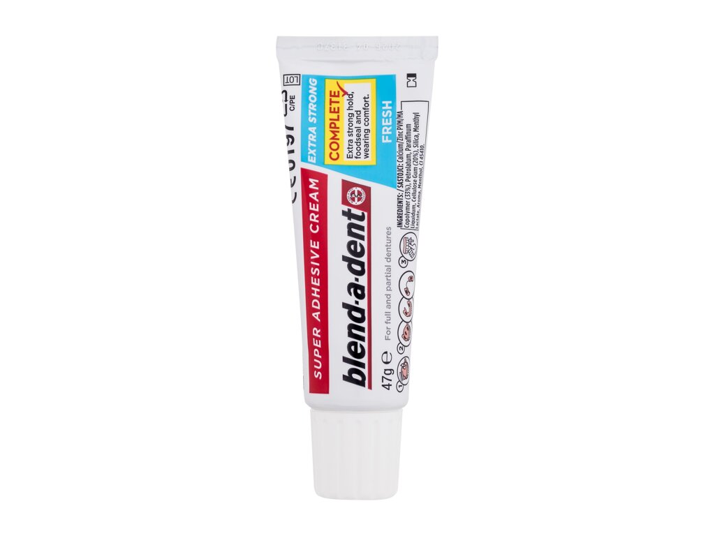 Blend-a-dent Extra Strong Fresh Super Adhesive Cream 47g Unisex Fixative Cream