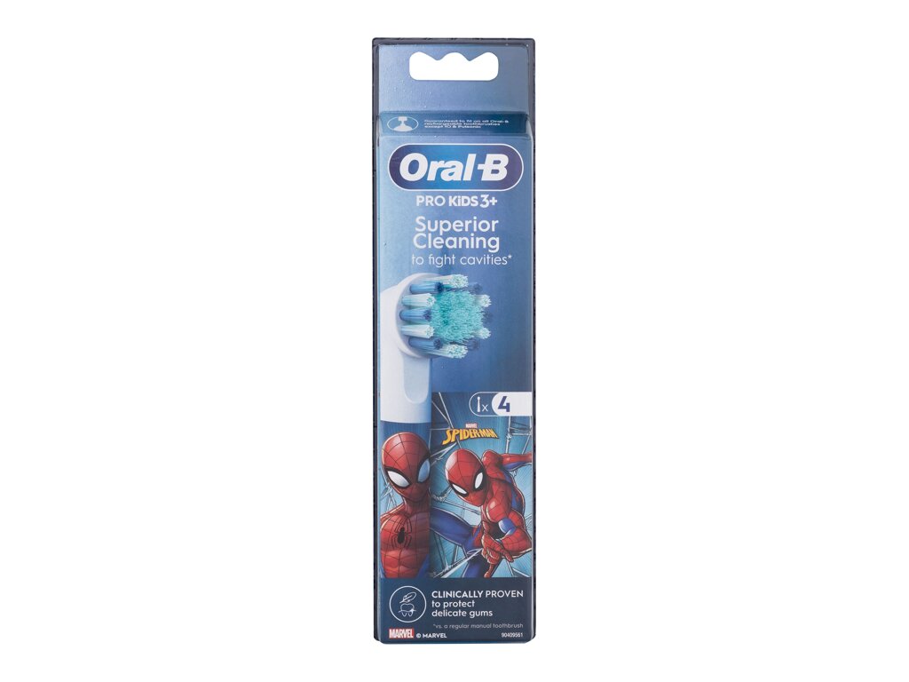 ORAL-B Kids Brush Heads Spider-Man 4vnt Vaikams Replacement Toothbrush Head