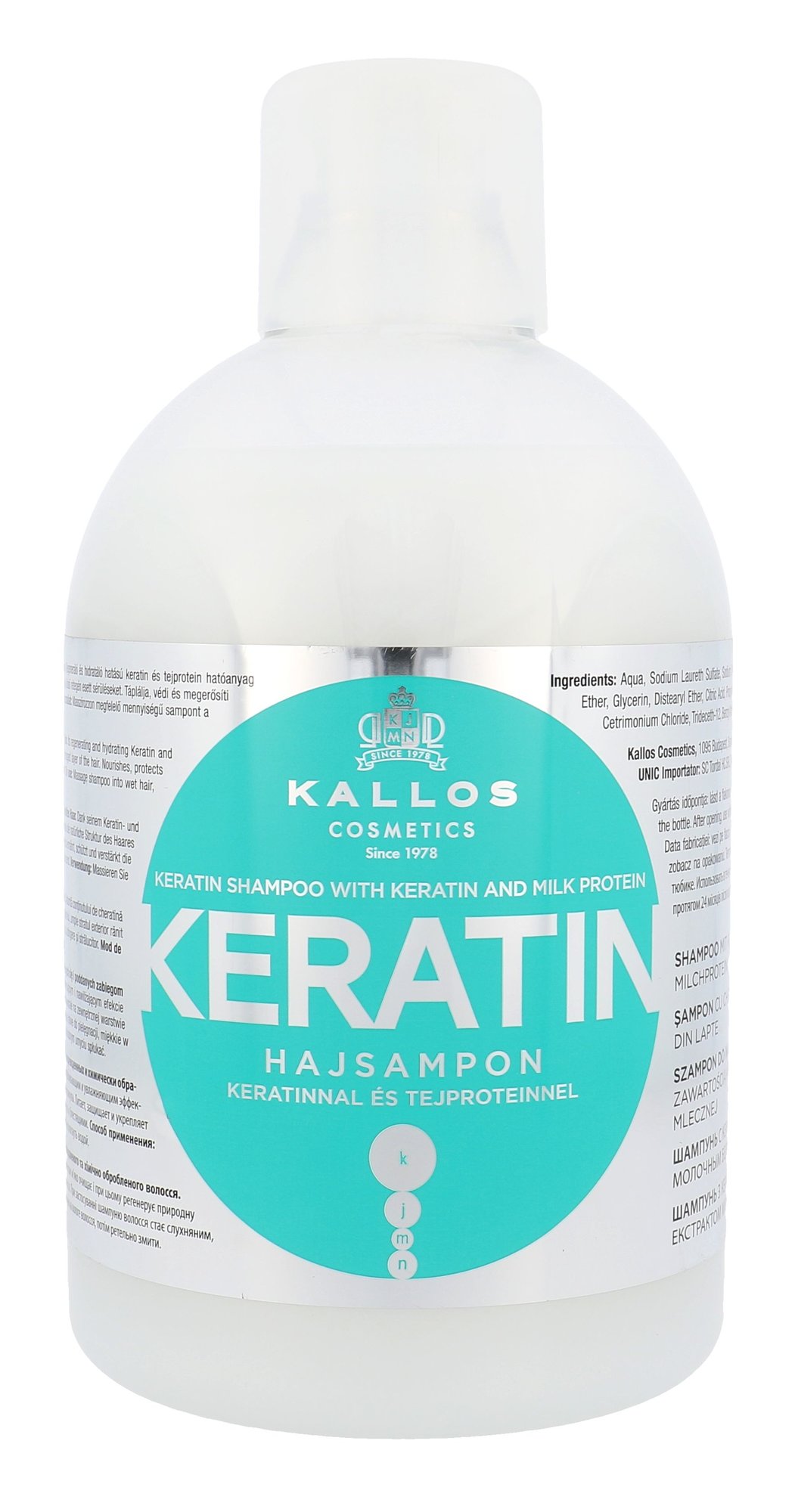 Kallos Cosmetics Keratin 1000ml šampūnas