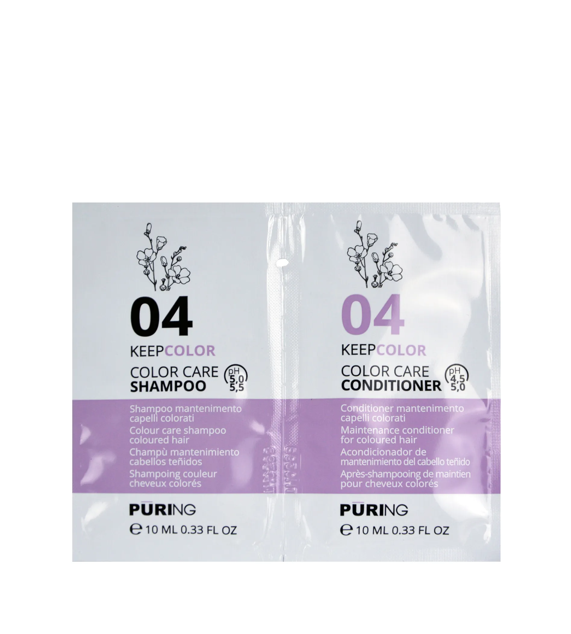 Puring 04 Keepcolor Color Care Shampoo + Conditioner 10ml