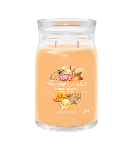 Yankee Candle Signature Mango Ice Cream 567g kvepianti žvakė