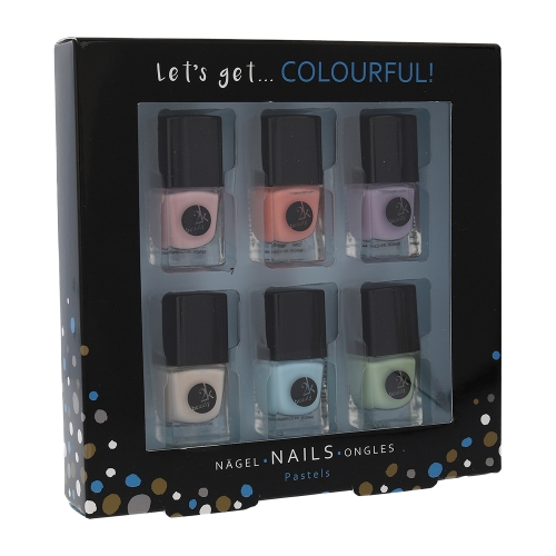 2K Let´s Get Colourful! Pastels Nail Polish 5 2K Let´s Get Colourful! Pastels Nail Polish set of nail polishes for women 5 gift set priemonė nagams Rinkinys