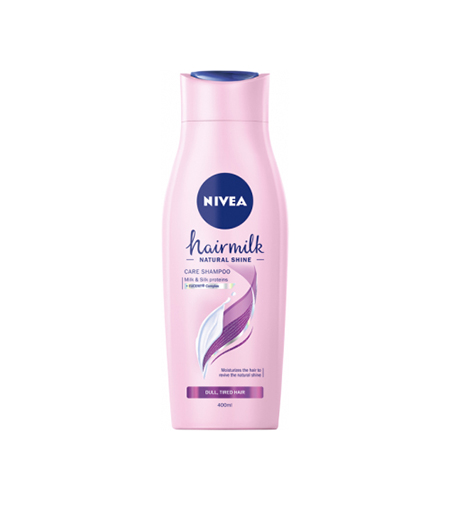 Nivea Hairmilk Natural Shine 400ml šampūnas
