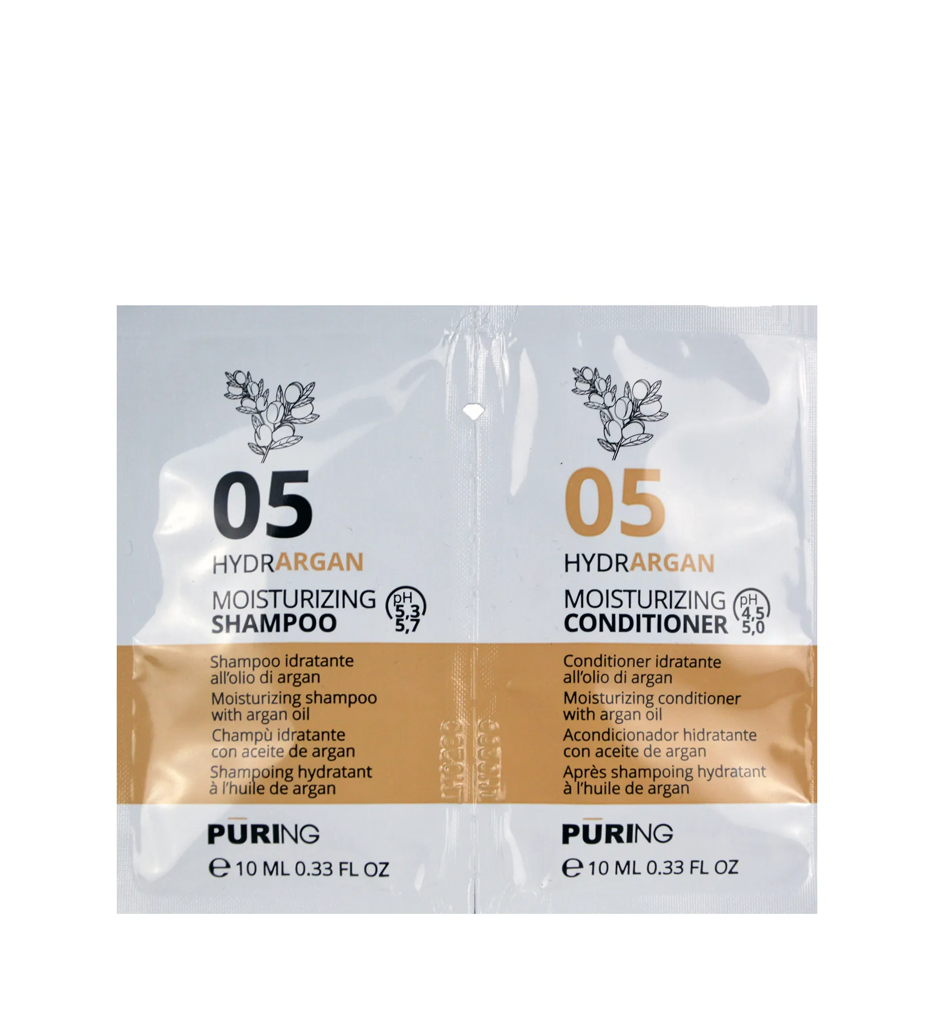 Puring 05 Hydrargan Moisturizing Shampoo + Conditioner 10ml