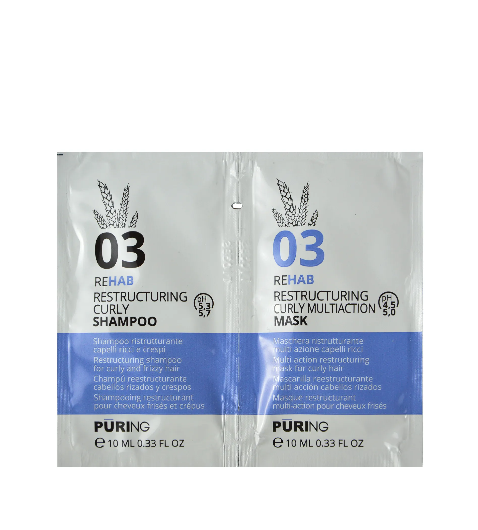 Puring 03 Rehab Restructuring Curly Shampoo + Mask 10ml