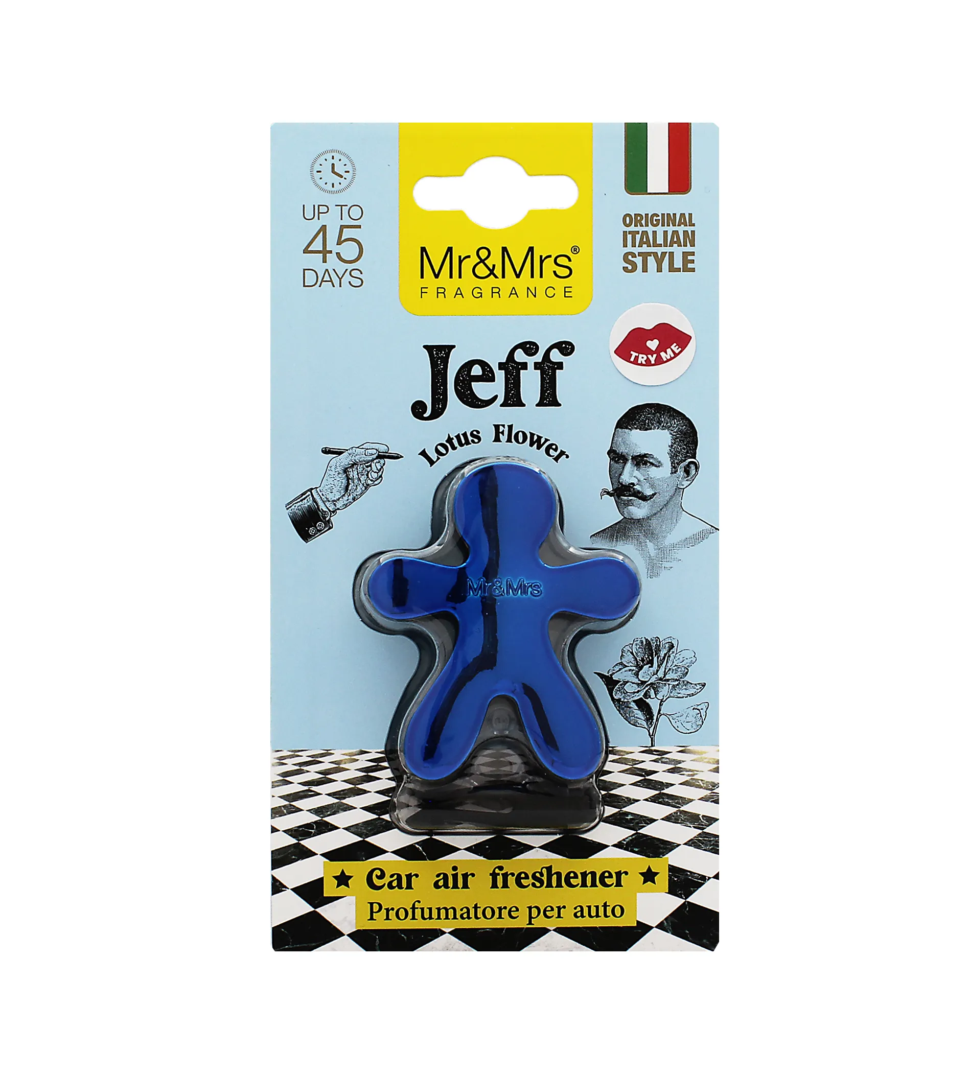 Mr&Mrs Fragrance Jeff Chrome Lotus Flowers automobilio gaiviklis