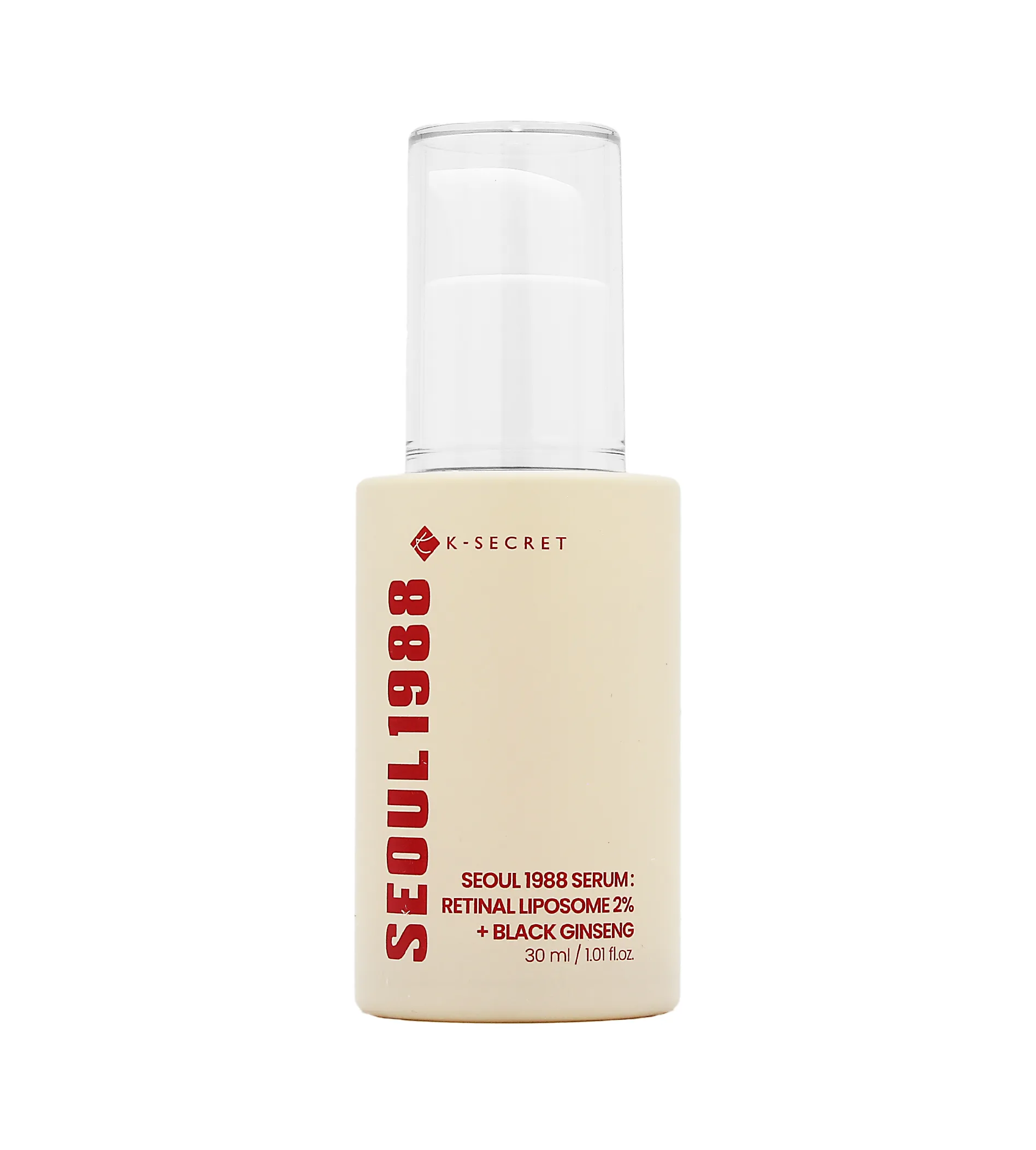 K-Secret SEOUL 1988 Serum Retinal Liposome 2% + Black Ginseng 30ml Veido serumas