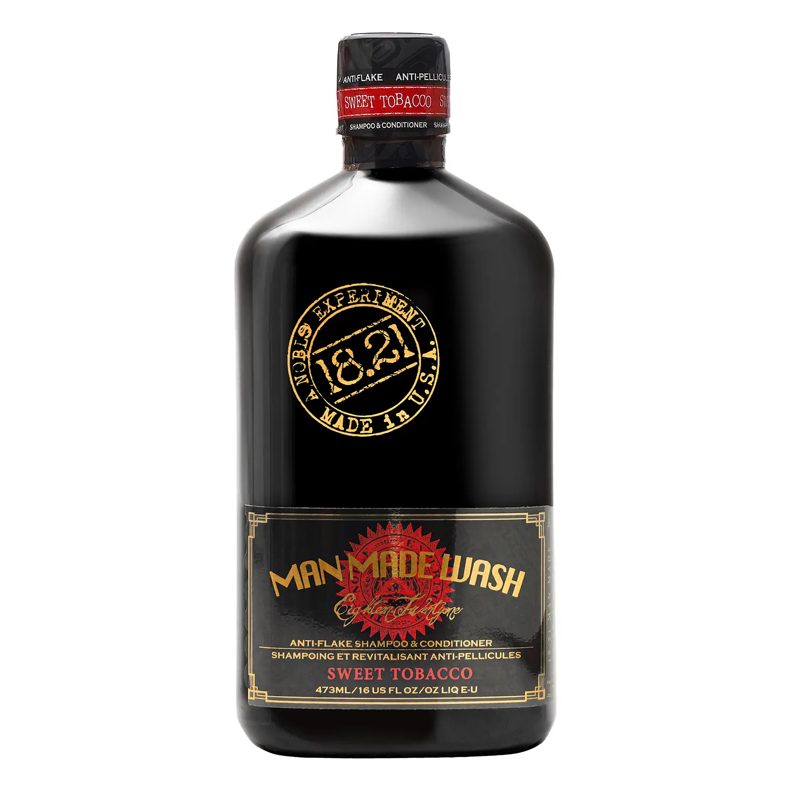 18.21 Man Made Anti-Flake Wash Sweet Tobacco 473ml &scaron;ampūnas