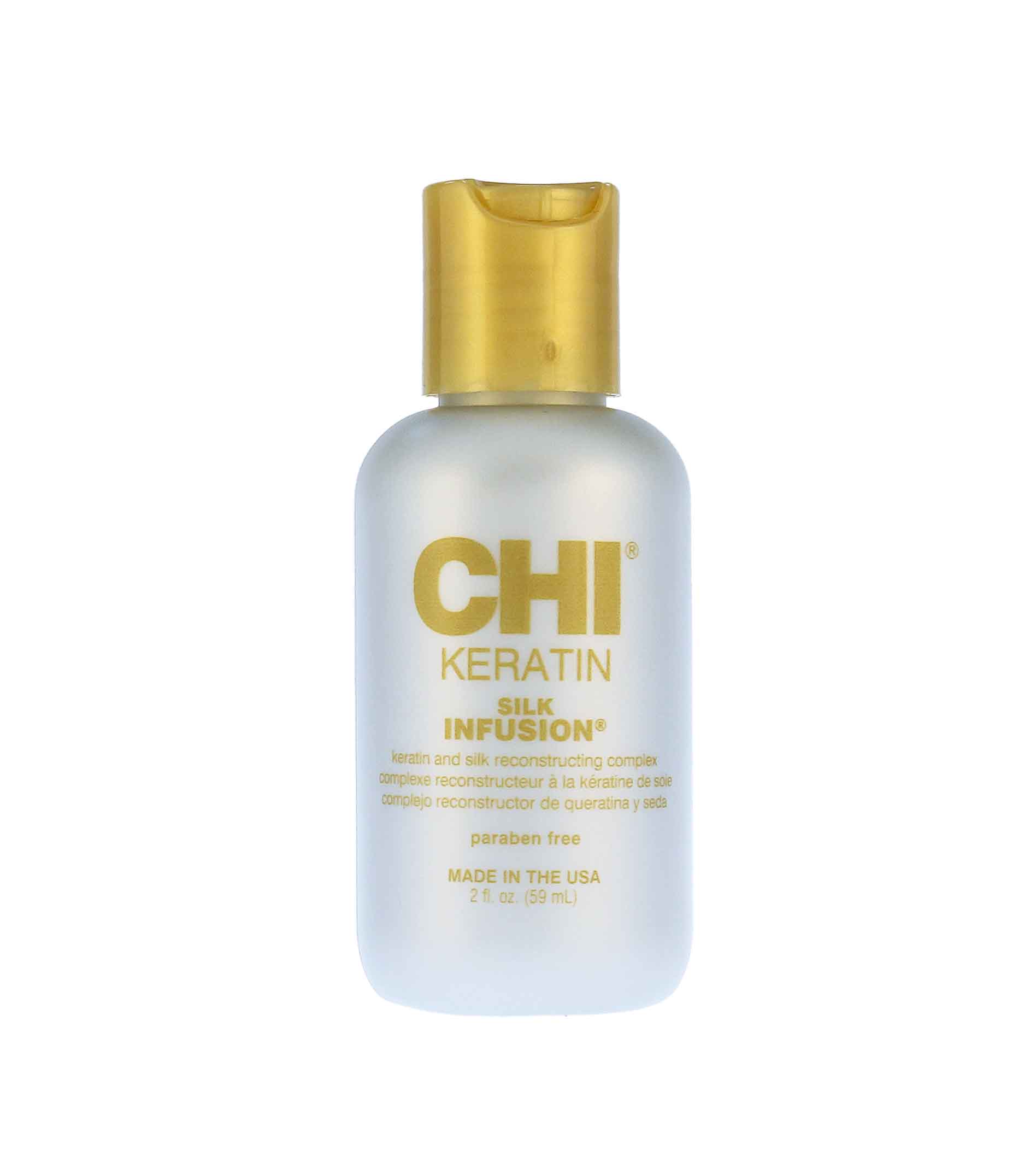 CHI Keratin Silk Infusion 59ml nenuplaunama plaukų priežiūros priemonė