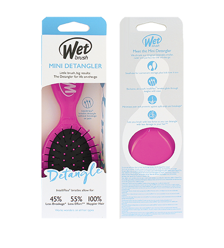 Wet Brush Mini Detangler plaukų šepetys
