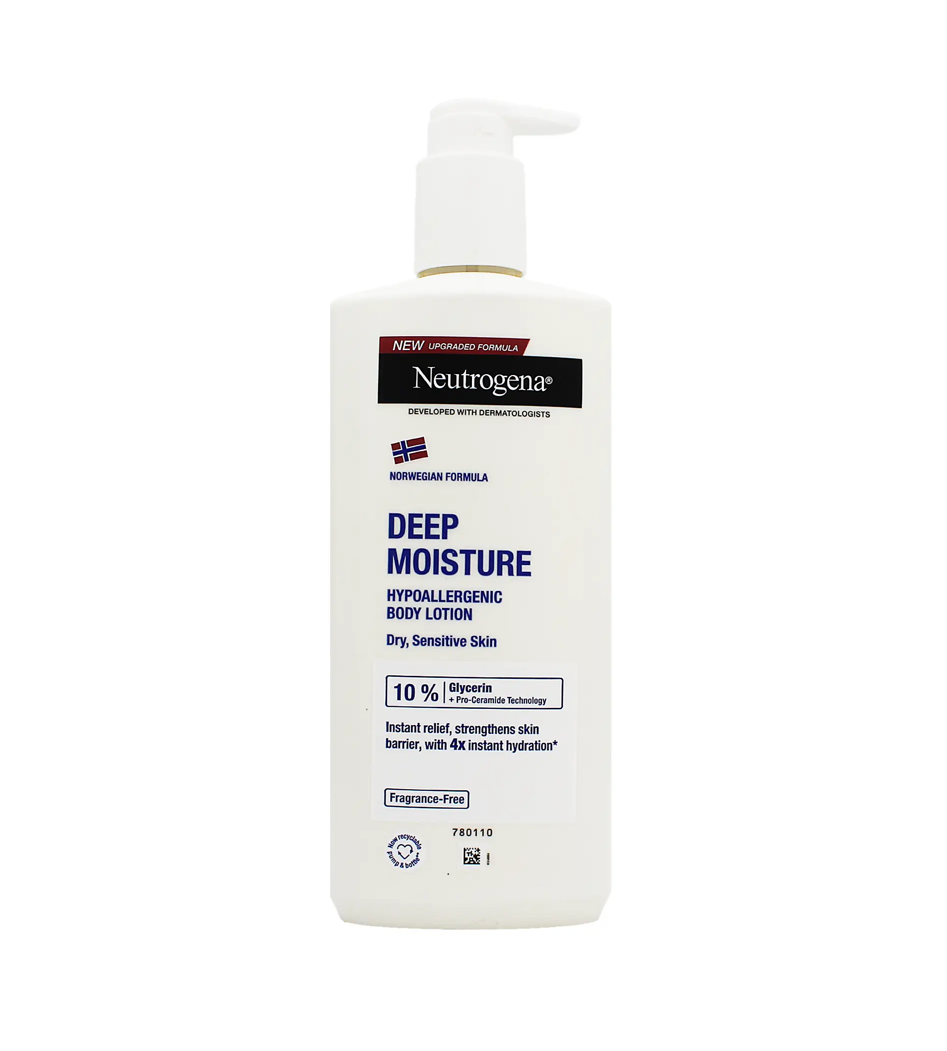 Neutrogena Deep Moisture Hypoallergenic Body Lotion 400ml kūno losjonas