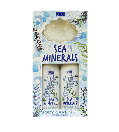 Xpel Sea Minerals Body Care Set Xpel Sea Minerals Body Care Set dárková sada sprchový gel Sea Minerals 300 ml + tělové mléko Sea Minerals 300 ml + exfoliační rukavice Rinkinys