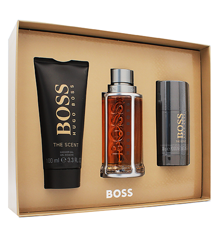 Hugo Boss Boss The Scent Hugo Boss Boss The Scent SET M (EDT 100ml + SG 100ml + Deostick 75ml) kvepalai Vyrams Rinkinys