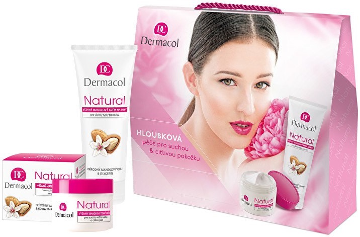 Dermacol Natural Almond Dermacol Natural Almond gift set Veido kaukė Rinkinys