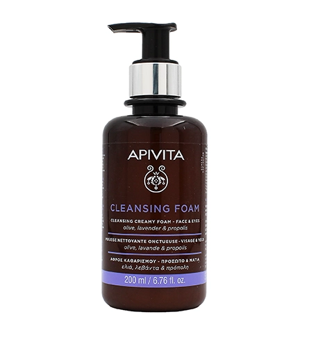 Apivita Cleansing Foam Face & Eyes 200ml veido putos