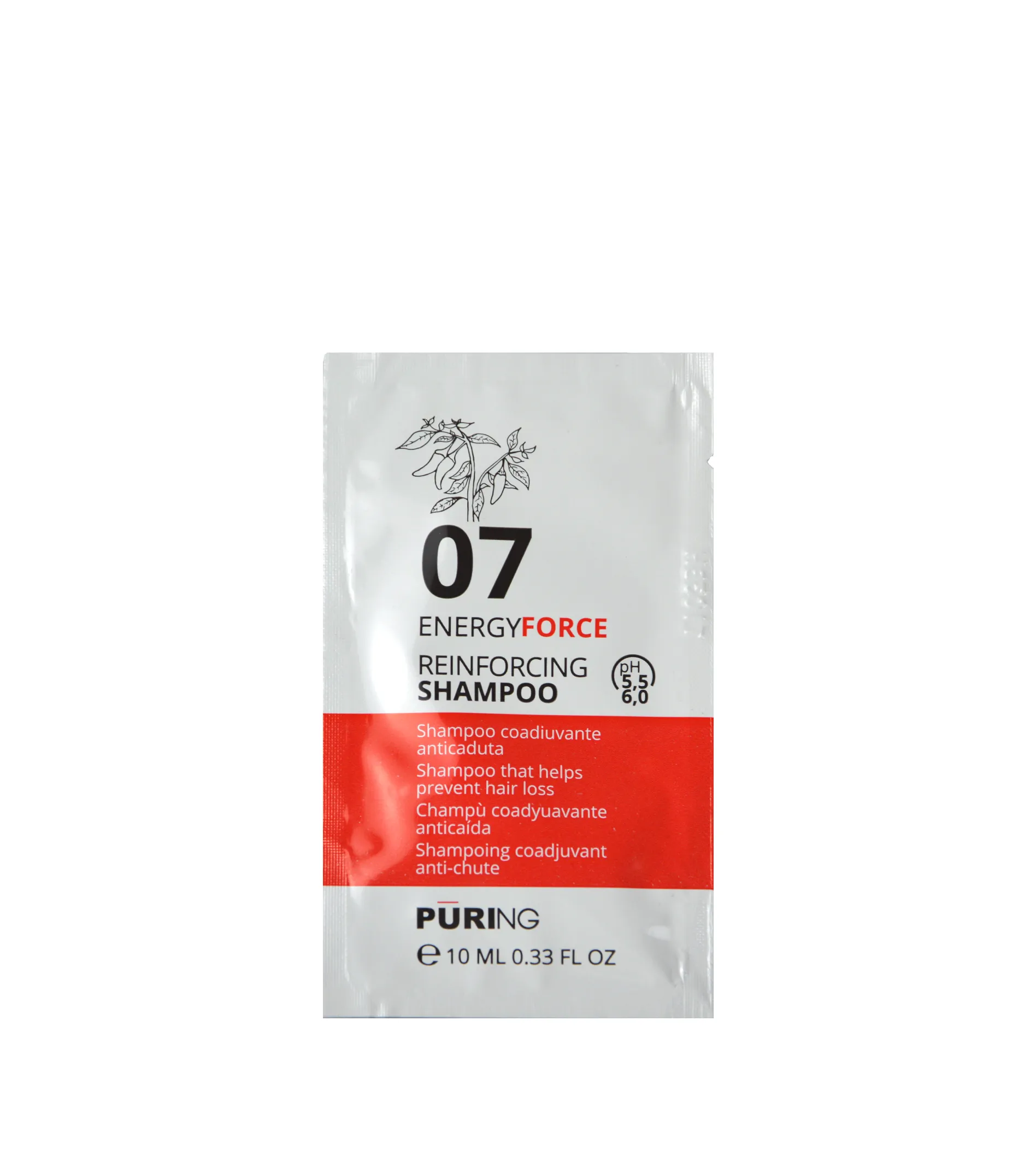 Puring 07 Energyforce Reinforcing Shampoo 10ml &scaron;ampūnas
