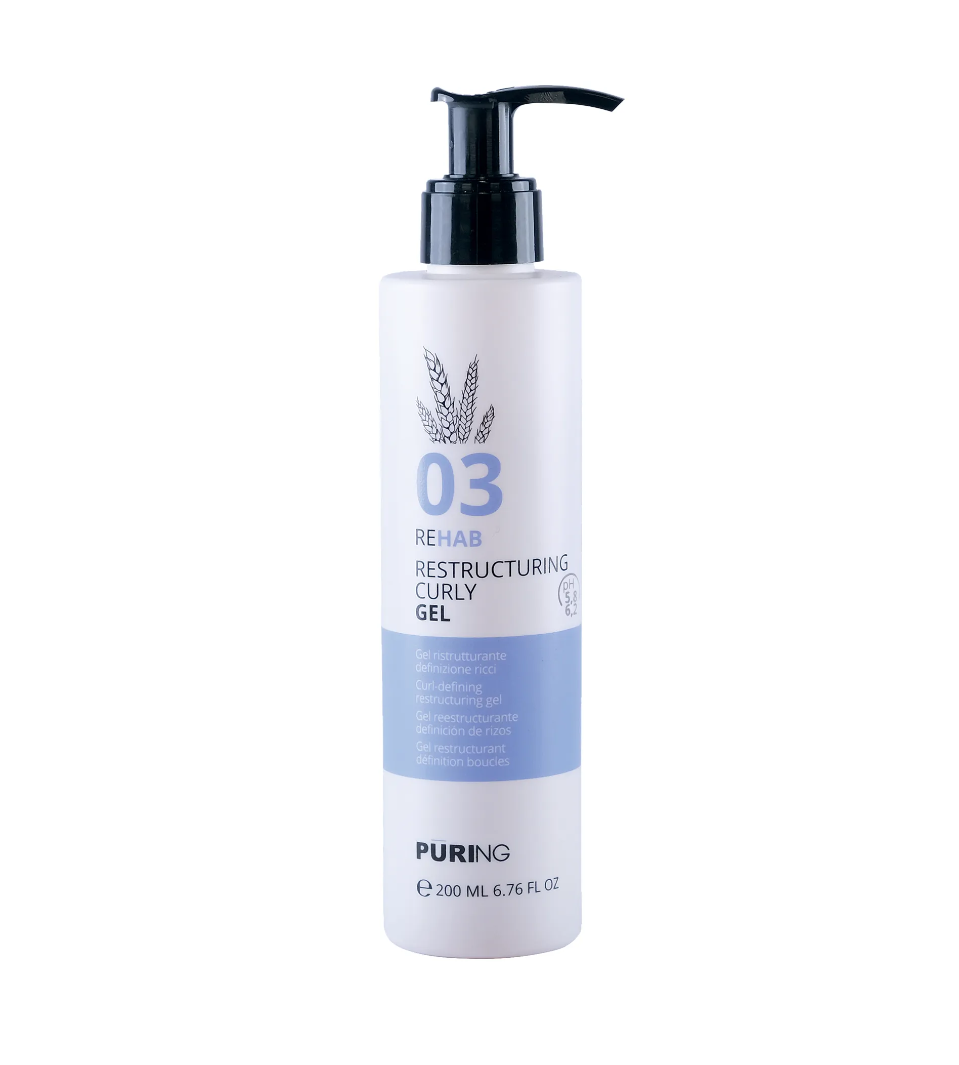 Puring 03 Rehab Restructuring Curly Gel 200ml plaukų želė