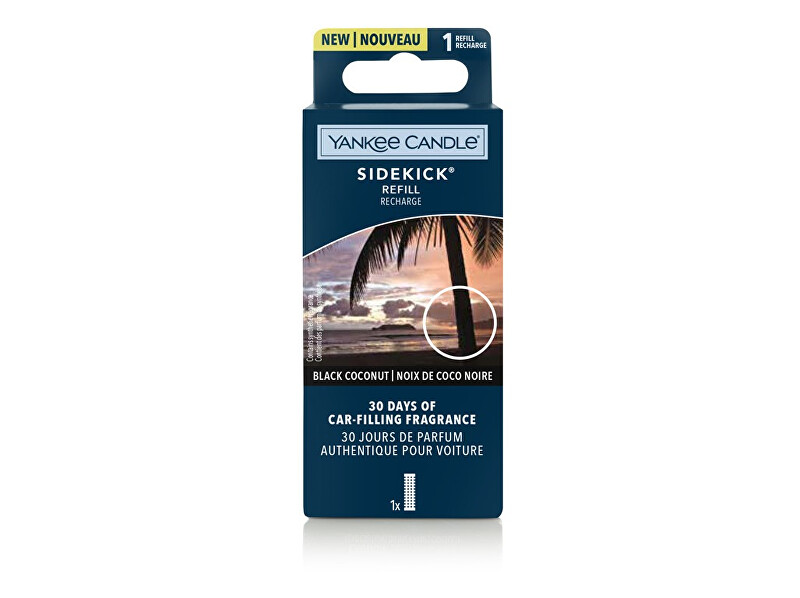 Yankee Candle Sidekick Black Coconut car diffuser refill (Refill Recharge) 1 pc Kvepalai Unisex