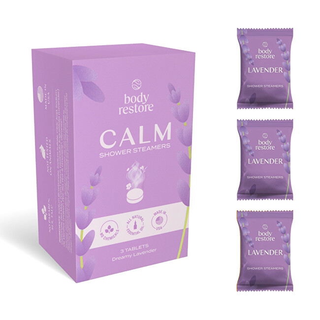 Body Restore A set of aromatic tablets for the shower Lavender Shower Steamers Moterims
