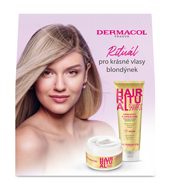 Dermacol Gift set of hair care for blonde hair Hair Ritual Blonde šampūnas