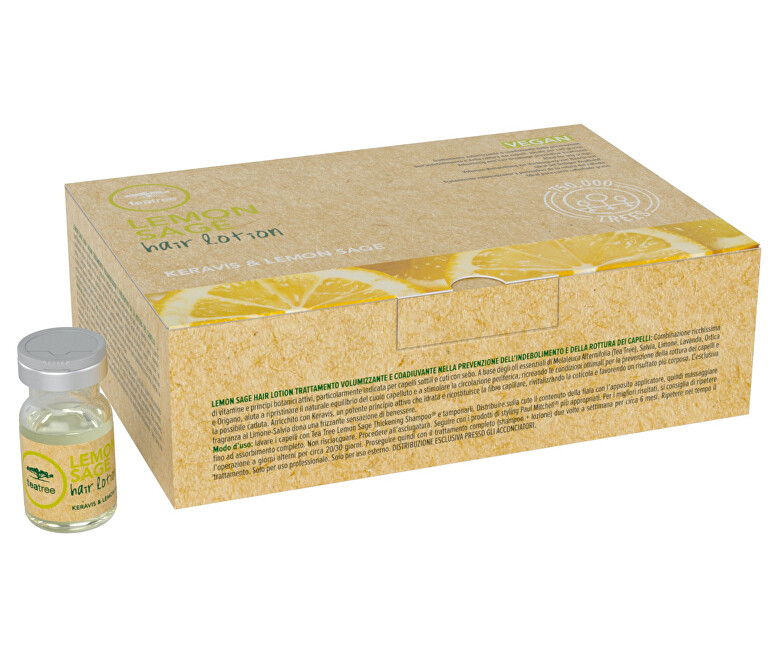 Paul Mitchell Care treatment for hair volume Tea Tree Keravis & Lemon-Sage (Hair Lotion) 12 x 6 ml 6ml atstatomoji plaukų priežiūros priemonė