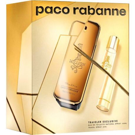 Paco Rabanne 1 Million - EDT 100 ml + EDT 20 ml 100ml 1 Million - EDT 100 ml + EDT 20 ml Kvepalai Vyrams Rinkinys