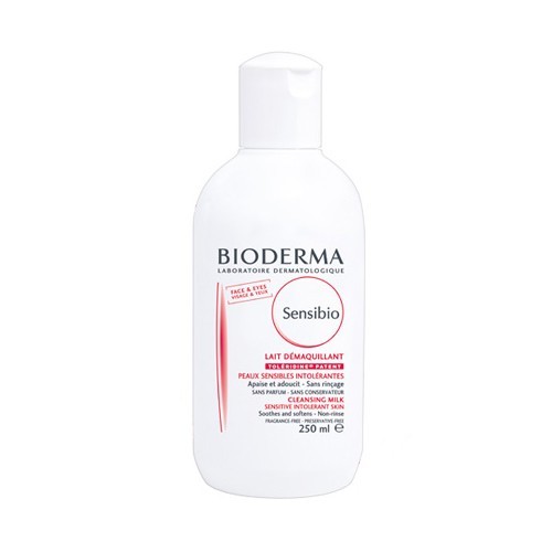 BIODERMA Cleansing Milk for sensitive skin Sensibio (Cleansing Milk) 250 ml 250ml vietinės priežiūros priemonė