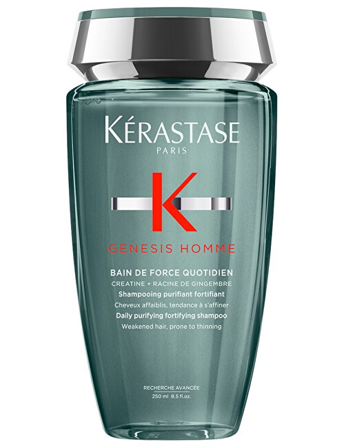 K&eacute;rastase Cleansing and nourishing shampoo for weak hair with a tendency to fall out Genesis Homme Bain de Force Quotidien (Shampoo) 250ml &scaron;ampūnas