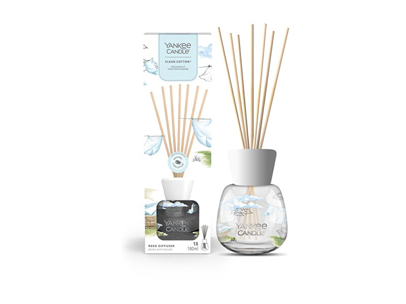 Yankee Candle Aroma diffuser Signature Clean Cotton Reed 100 ml 100ml Kvepalai Unisex