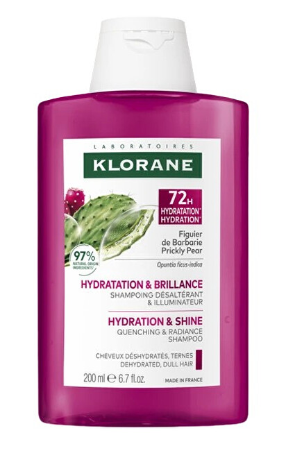 Klorane Prickly Pear 72H Hydration & Shine Quenching Shampoo 400ml &scaron;ampūnas
