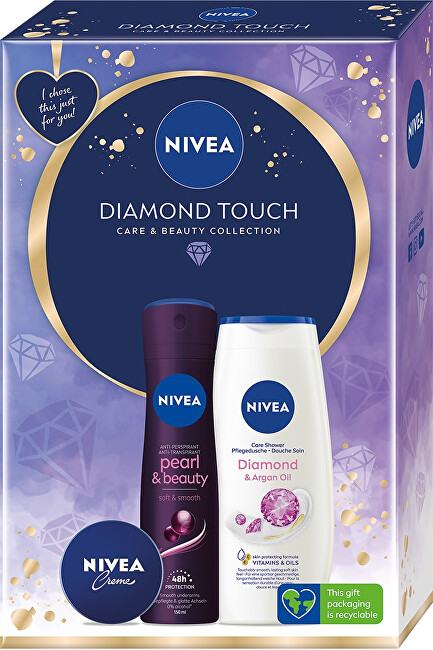 Nivea Diamond Touch body care gift set Moterims