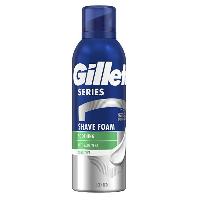 Gillette Soothing shaving foam Series Sensitiv e Aloe Vera (Soothing Shave Foam) 200 ml 200ml Vyrams