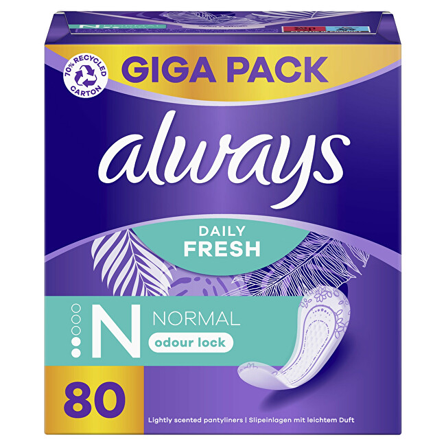 Always Panty liners Normal 80 pcs Intymios higienos priemonė