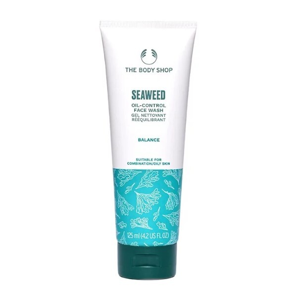 The Body Shop Cleansing gel for oily and mixed skin Seaweed (Oil-Control Face Wash) 125 ml 125ml makiažo valiklis
