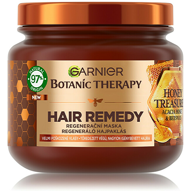 Garnier Regenerating mask for damaged hair Botanic Therapy Honey Treasure ( Hair Remedy) 340 ml 340ml atstatomoji plaukų priežiūros priemonė