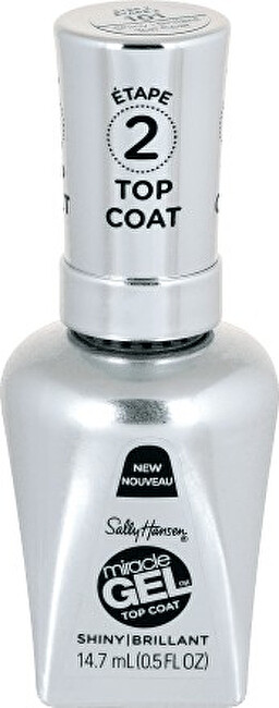 Sally Hansen Miracle Gel Nail Polish Top Coat 14.7 ml 14.7ml nagų lakas Sally Hansen Miracle Gel Nail Polish Top Coat 14.7 ml 14.7ml nagų lakas