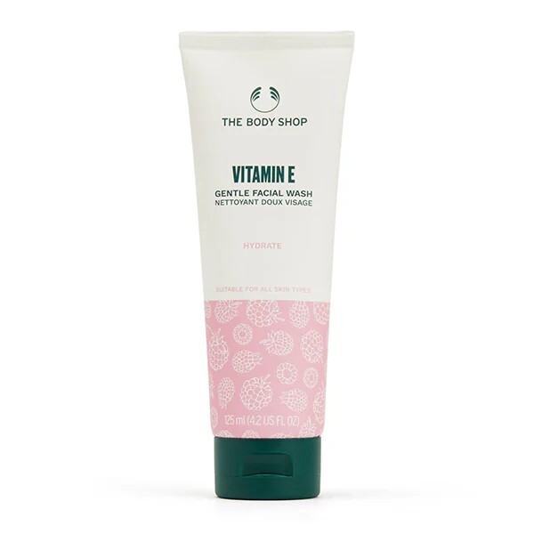 The Body Shop Gentle washing gel with vitamin E for all skin types Vitamin E (Gentle Facial Wash) 125 ml 125ml makiažo valiklis