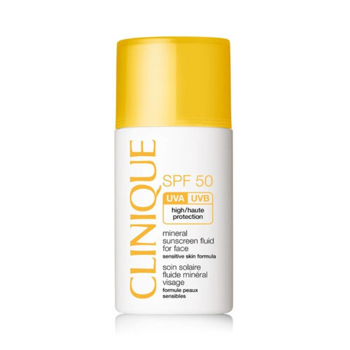 Clinique ( Mineral Sunscreen Fluid For Face) SPF 50 ( Mineral Sunscreen Fluid For Face) 30 ml 30ml Moterims