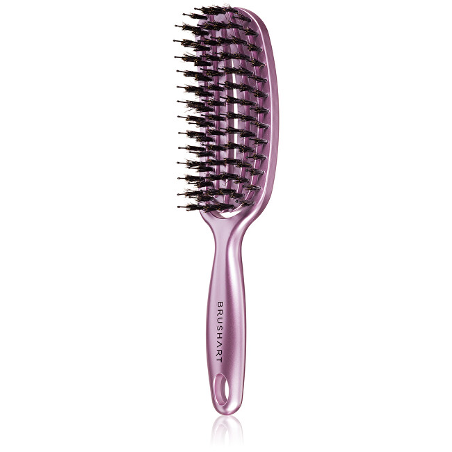 BrushArt Vent Blowdry Hairbrush Metallic Pink plaukų šepetys BrushArt Vent Blowdry Hairbrush Metallic Pink plaukų šepetys