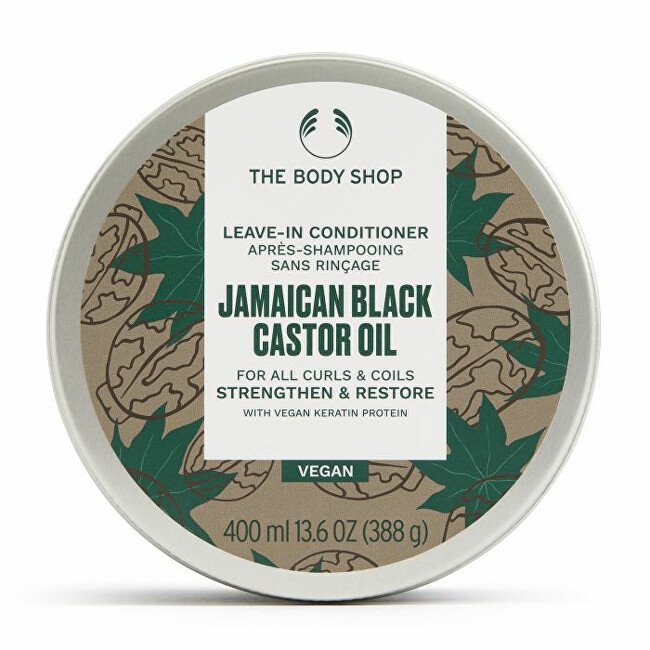 The Body Shop Leave-in conditioner for curly and wavy hair Jamaican Black Castor Oil (Leave-in Conditioner) 400 ml 400ml plaukų balzamas