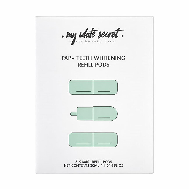 My White Secret Replacement gels for the PAP+ teeth whitening kit 3 x 10 ml 10ml dantų balinimui