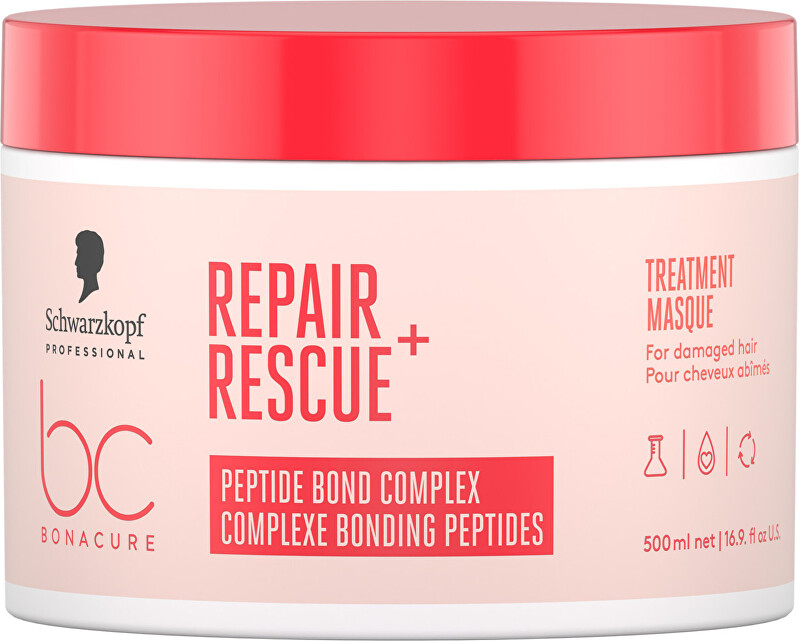 Schwarzkopf Professional Repair Rescue Peptide Bond Complex Mask - SENT FOR PHOTOGRAPHY 500ml &scaron;ampūnas