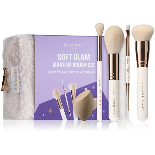 BrushArt Soft Glam Face & Eye Brush Set Gift Set teptukas BrushArt Soft Glam Face & Eye Brush Set Gift Set teptukas