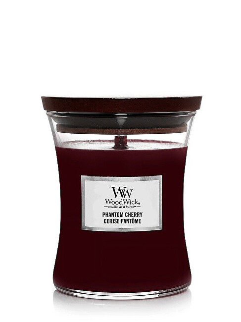 WoodWick Scented candle vase Phantom Cherry 275 g kvepianti žvakė